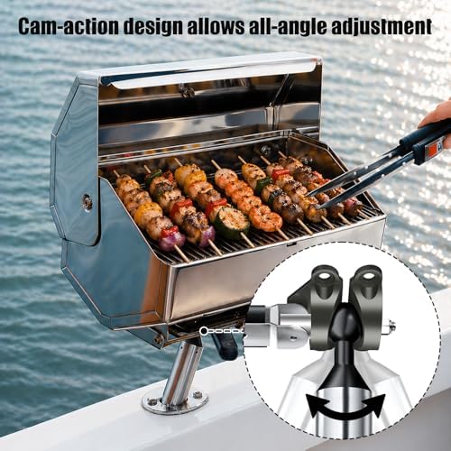 Buzzlett Rod Holder Mount Compatible with Magma Marine Rectangular Grills - Image 4