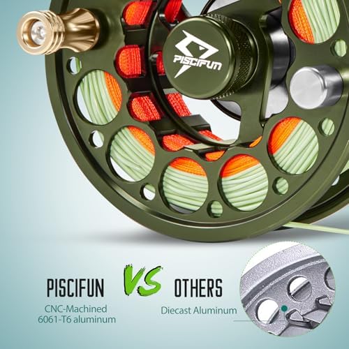 Piscifun Sword Fly Fishing Reel, CNC-Machined Aluminum Alloy Fly Reel - Image 5