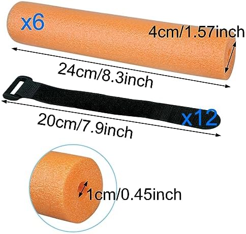 Fishing Rod Floats Tubes for Kayaking Pole Floaters Paddle Foam Floaties for Kayaks Boats - Image 2