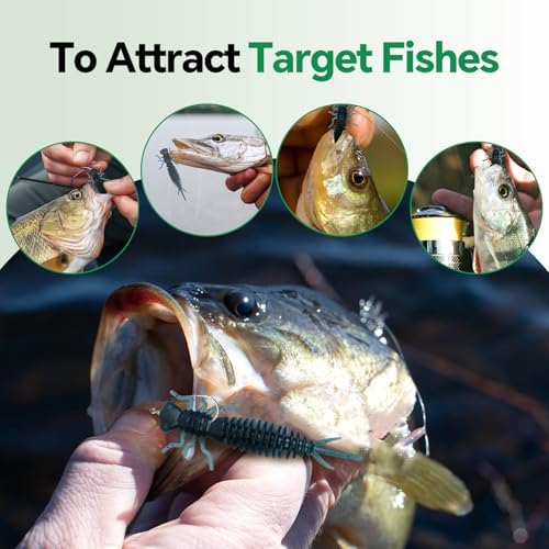 Clearance Bionics-Designed Durable Soft Plastic Fishing Lures Kit with Bonus Accessories, 3/4/5/6 Inch, 9-Type Lifelike Swimbaits in One Gear Set Included Tackle Box for Bass - Image 6
