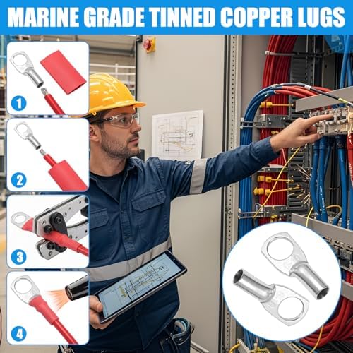 13 Pcs Trolling Motor Wire Kit, Tinned Copper Cable - Image 6