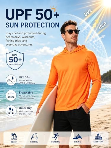 ZITY Men's Lightweight Pullover Hoodie UPF 50+ Fishing Shirts Sweatshirt - Image 3
