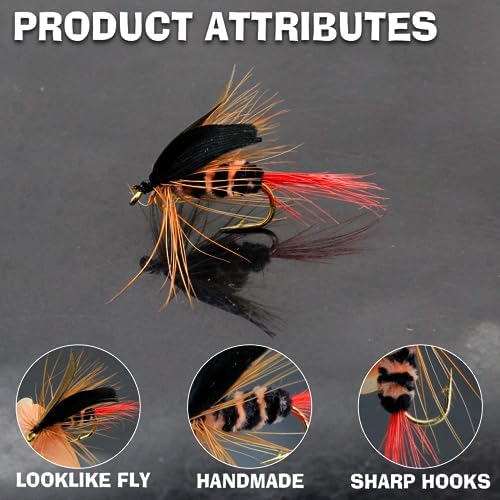 Fly Fishing Poppers Dry Flies Topwater Lures Bass Trout Kit Pro XL - Image 4