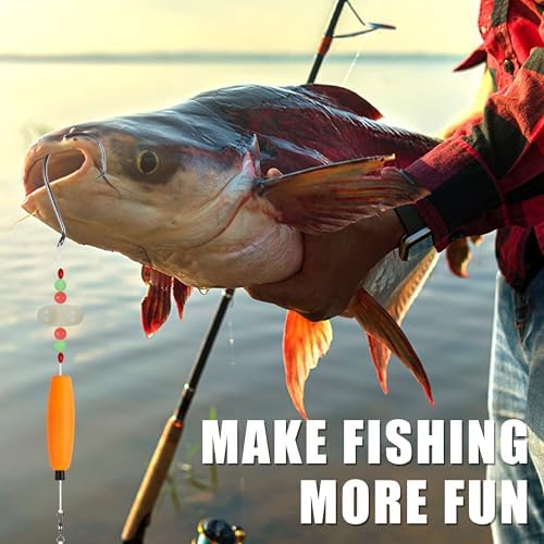Catfishing Tackle Making Kit Catfish Surf Fishing Rig Fish Finder Santee Cooper Rigs with Peg Floats Circle Hooks Leader Rig Swivels Pyrmids Weights Sinker Slides - Image 7