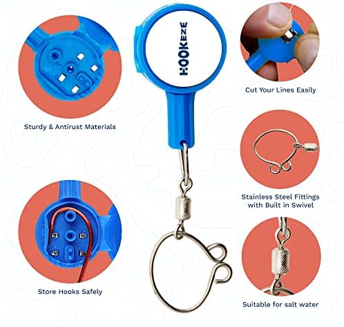 HOOK-EZE Fishing Knot Tying Tool | Protect from Fish Hooks | Tie Fishing Knots Easily | Cool Gadgets for Fishermen | Ice Fly Fishing | Fishing Accessories for Beginner Anglers | Nail Knot Tool - Image 3