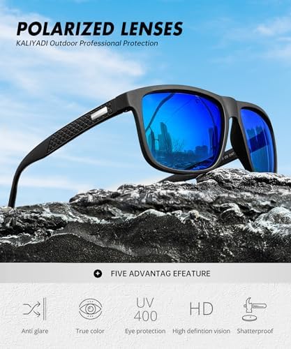KALIYADI Polarized Sunglasses for Men, Lightweight Sun Glasses with UV Protection for Driving Fishing Golf - Image 4