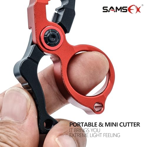 SAMSFX Mini Fishing Pliers with Fly Fishing Zinger Retractor, Fish Hook Remover Tool, Split Ring Pliers for Saltwater & Freshwater, Tungsten Carbide Cutters, Fishing Gear Gift for Anglers - Image 6