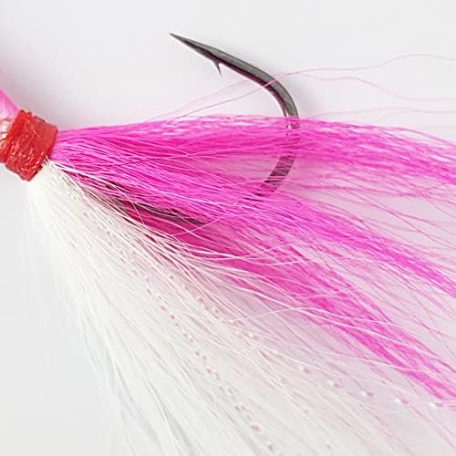 4pcs Fishing Bucktails Jig with Spin Saltwater Hair Jigs Wire Bait Keeper Surf Fishing Lures for Bass Fishing - Image 3