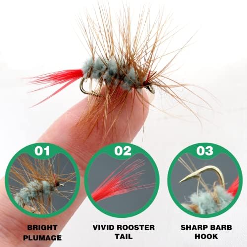 Fly Fishing Poppers, Topwater Fishing Lures Bass Crappie Bluegill Sunfish Panfish Trout Salmon Perch Steelhead Flies for Fly Fishing Bass Panfish Bluegill Trout Salmon - Image 3