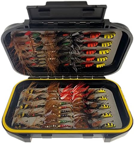 Fly Fishing Flies Kit Trout Steelhead Salmon Bass Flies Assortment 32Pcs-148pcs Include Dry Wet Flies Nymphs Streamers Maggot, Fly Lure Set by Qievcrme