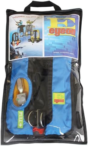 Top Safety Adult Life Jacket with Whistle - Manual Version Inflatable Lifejacket Life Vest Preserver PFD for Boating Fishing Sailing Kayaking Surfing Paddling Swimming - Adjustable Life Saving Vest - Image 3