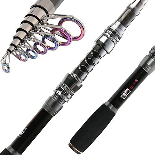 Sougayilang Fishing Rod Reel Combo with Telescopic Fishing Pole Spinning Reel Carrier Bag for Travel Saltwater Freshwater Fishing by Sougayilang
