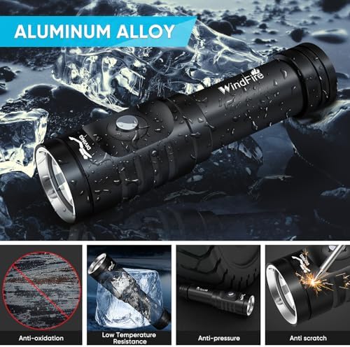 WINDFIRE TS08 Dive Light Scuba Diving Flashlight, 3 Modes, Bright, Compact - Image 4