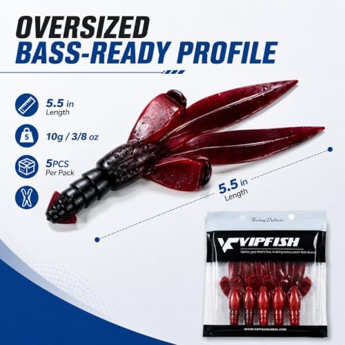5.5" Creature Bait Soft Plastic Fishing Lures - Image 5