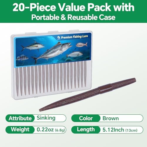 Clearance Bionics-Designed Durable Soft Plastic Fishing Lures Kit with Bonus Accessories, 3/4/5/6 Inch, 9-Type Lifelike Swimbaits in One Gear Set Included Tackle Box for Bass - Image 4