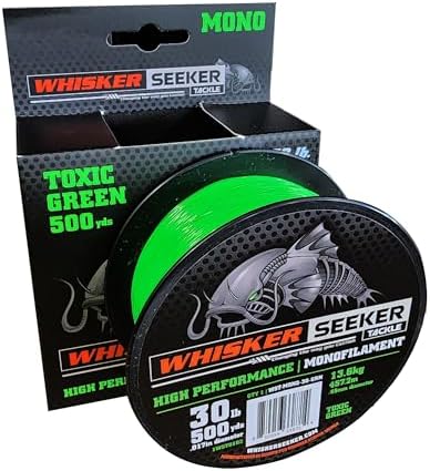 High-Vis Mono Catfishing Line by Whisker+Seeker