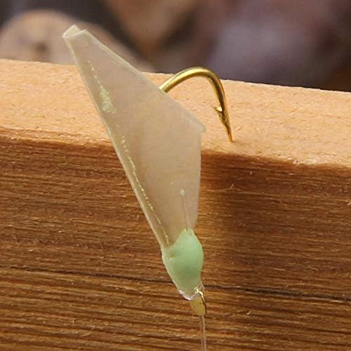 Fishing Rigs Saltwater Bait Lures, 10 Packs Bait Rigs Luminous with Fish Skin Feather Hook Size 4 6 8 - Image 6