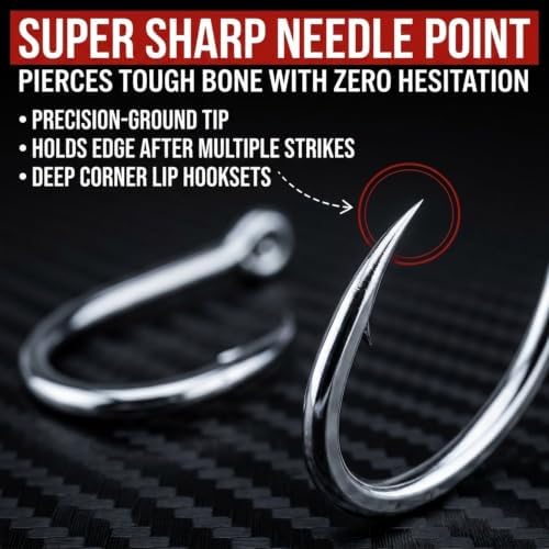 Circle Hooks Saltwater, Fishing Hooks Freshwater, Catfish Rig, Catfish Hooks, Drop Shot Hooks, Catfishing Equipment - Image 2