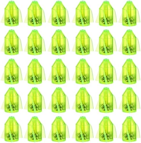 Gemscream 30 Pcs Catfish Rattles for Catfishing, Fishing Rattles with 15 Stainless Steel Beads, Rocket Shaped Inline Fish Attractor Fishing Tackle for Catfish Bass Pompano by Gemscream
