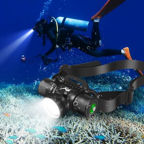 WINDFIRE HP900 Scuab Dive Light, Ultra Bright Diving Headlamp, 5 Modes by WINDFIRE