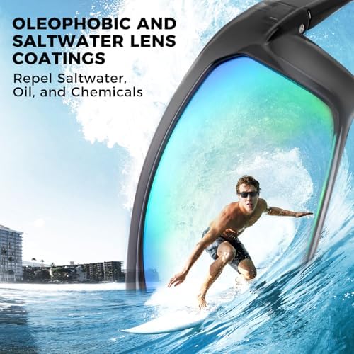 KastKing Huzzah Polarized Sport Sunglasses for Men and Women, Wrap Design - Image 2