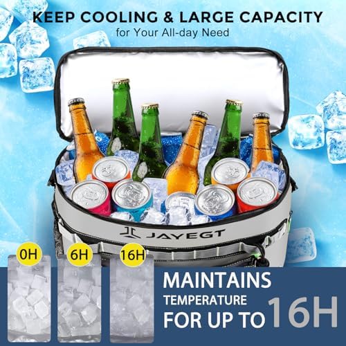 Kayak Cooler Behind Seat - Waterproof Cooler Bag Compatible with Lawn-Chair Seat Kayak，Kayak Accessories Camping Cooler, Portable Ice Chest for Fishing, Beach, Travel,Picnic, Cooler Leak-Proof - Image 3
