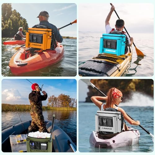 MORXPLOR Kayak Cooler,Waterproof Kayak Seat Back Cooler for Kayaking,Kayak Accessories Cooler Bag,Protable Ice Chest,Beach Cooler,Travel Cooler for Camping or Lunch Bag - Image 6