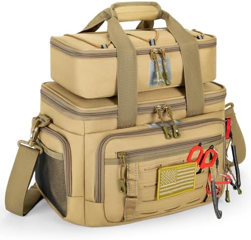 Fishing Tackle Bag, Detachable Fishing Reels Storage Pouch, Fishing Gear Organizer, Adjustable Shoulder Strap Fishing Bags for Saltwater & Freshwater by Unknown