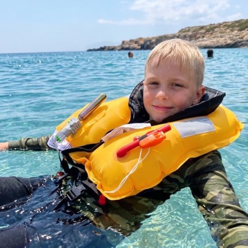 Automatic Inflatable Life Jacket, Preserver PFD for Kids,Life Vest for Kid,Supports Weight up to 160 pounds(YSH725) - Image 5