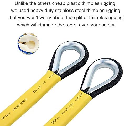 X XBEN Outdoor Climbing Rope 10M(32ft) 20M(64ft) 30M(96ft) 50M(160ft) 70M(230ft) 152M(500FT) 352M(1000FT) Static Rock Climbing Rope for Escape Rope Ice Climbing Equipment Fire Rescue Parachute - Image 3