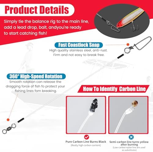 YOTO Fluorocarbon Wire Leader for Fishing - 100% Invisible & Strong Leader for Bass, Trout, Pike, and Walleye – 20lb to 80lb Test, Fishing Leader for Freshwater & Saltwater - Image 4