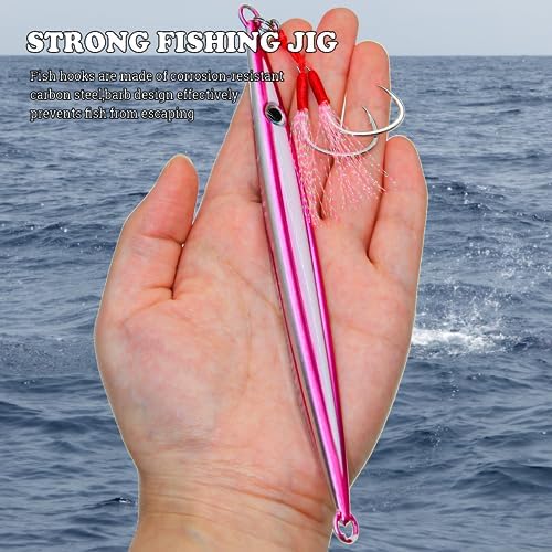 Vertical Jig Fishing Lures Saltwater Jigs Spoon Metal Design Tuna Baits - Image 6