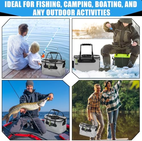 2 Pcs Fishing Bucket and Live Bait Aerator - Image 7