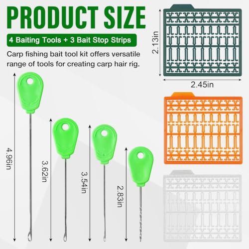 Carp Fishing Bait Rig Tool Kit 7 in 1 Baiting Rigging Needle Set - Image 2