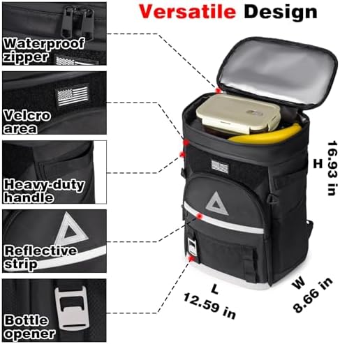 Bacgnyer Backpack Cooler Insulated Leakproof Waterproof 30L Cooler Bag - Image 4