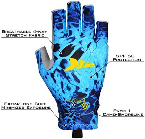 KastKing Sol Armis UPF50+ Fingerless Fishing Gloves, Men and Women - Image 4