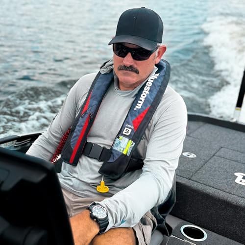 BLUESTORM Atmos 40 Automatic/Manual Inflatable PFD Life Jacket for Adults | US Coast Guard (USCG) Approved Life Vest - Image 6
