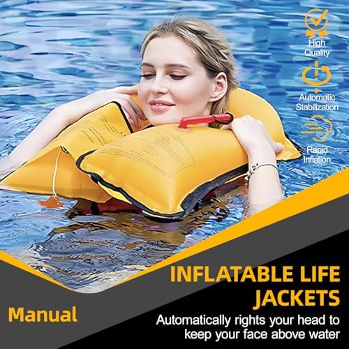Manual Inflatable Life Jacket for Adults| Supports up to 330 lbs - Image 5