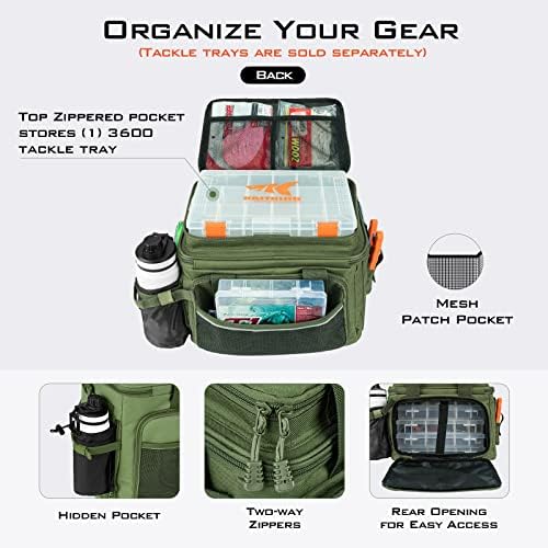 KastKing KarryAll Fishing Tackle Bag, Saltwater & Freshwater Gear Storage - Image 3