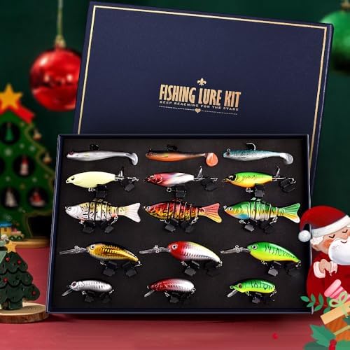 Fishing Lures Kit for Bass, 15PCS Swimbaits Crankbaits Fishing Tackle Set - Image 3