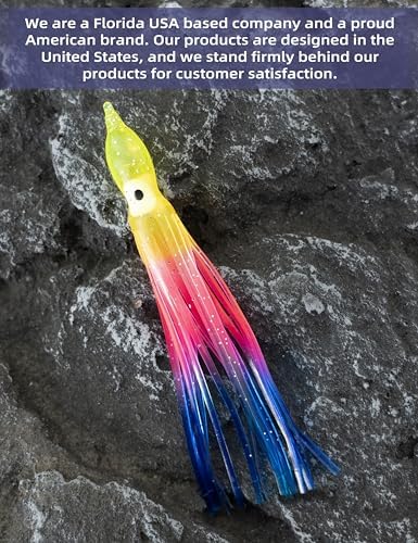 BLUEWING Trolling Squid Skirts Fishing Saltwater 2,3,5,8,12 Inch Octopus Lures 1pcs/5pcs - Image 4
