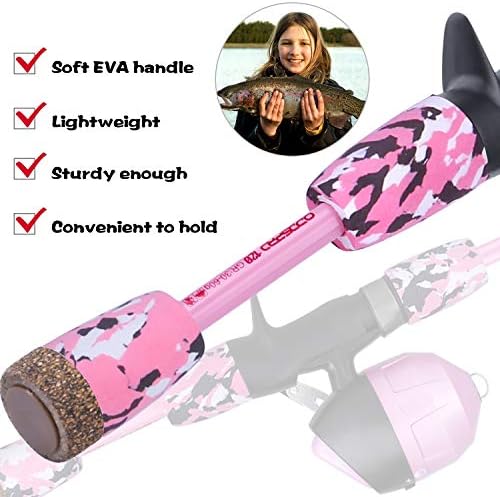 ODDSPRO Kids Fishing Pole Pink, Portable Telescopic Fishing Rod and Reel Combo Kit - with Spincast Fishing Reel Tackle Box for Girls, Youth - Image 3