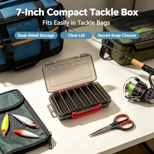 Small Double Sided Fishing Tackle Box Organizer - Image 5