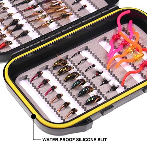 Wifreo Fly Fishing 54 Nymph Flies Assortment BH Wet Fly for Trout Flyfishing with Waterproof Fly Box - Image 3