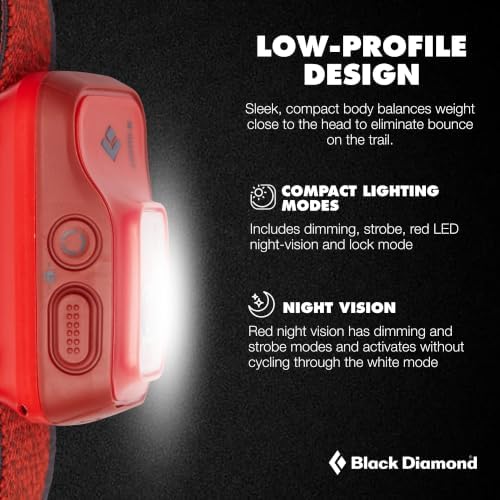 BLACK DIAMOND Cosmo 350-R Headlamp, Rechargeable, Dimmable, Bright, Octane - Image 3
