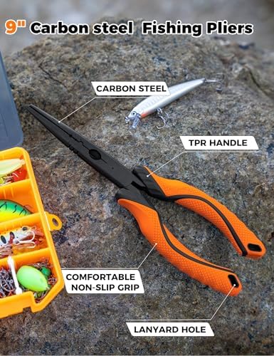 Fish Gripper 9.2",Fishing Pliers,Fishing Tool Kit - Image 6