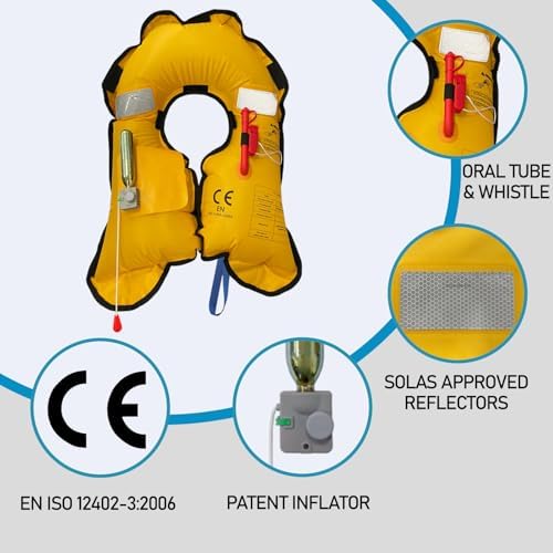 Manual Inflatable Life Jacket for Adults| Supports up to 330 lbs - Image 4