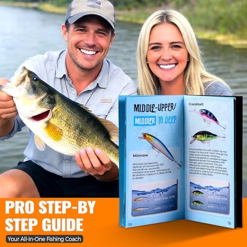 PLUSINNO Fishing Lures, All-in-One Fishing Tackle Box with Tackle Included, Fishing Gear Lure Bait Accessories Kit for Freshwater Bass Trout, Ideal Fishing Gifts for Men, Father & Beginners - Image 2