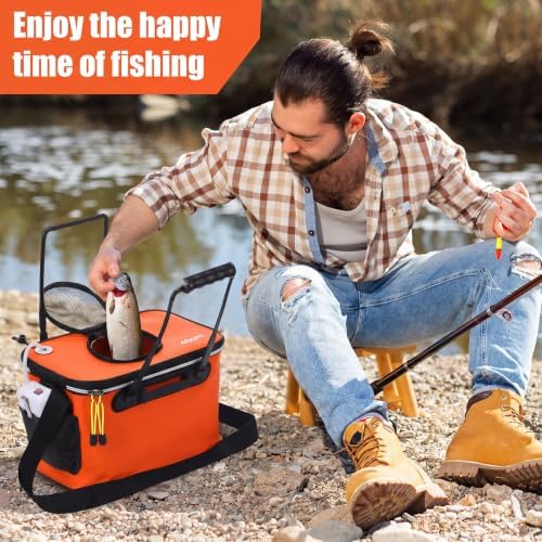 2 Pcs Fishing Bucket and Live Bait Aerator - Image 6