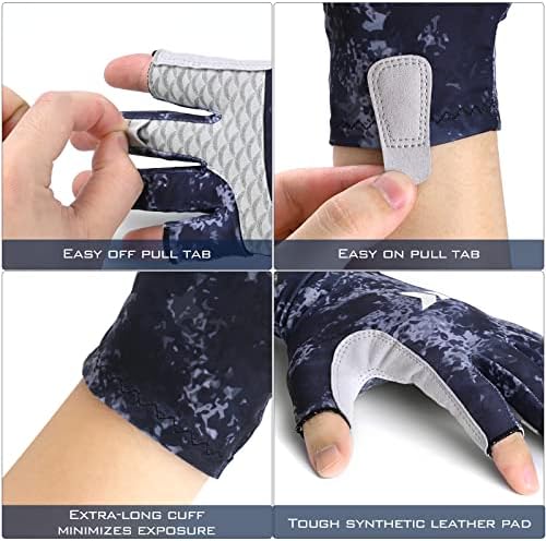 KastKing La Sal UPF50+ Fingerless Fishing Gloves, Men and Women - Image 2